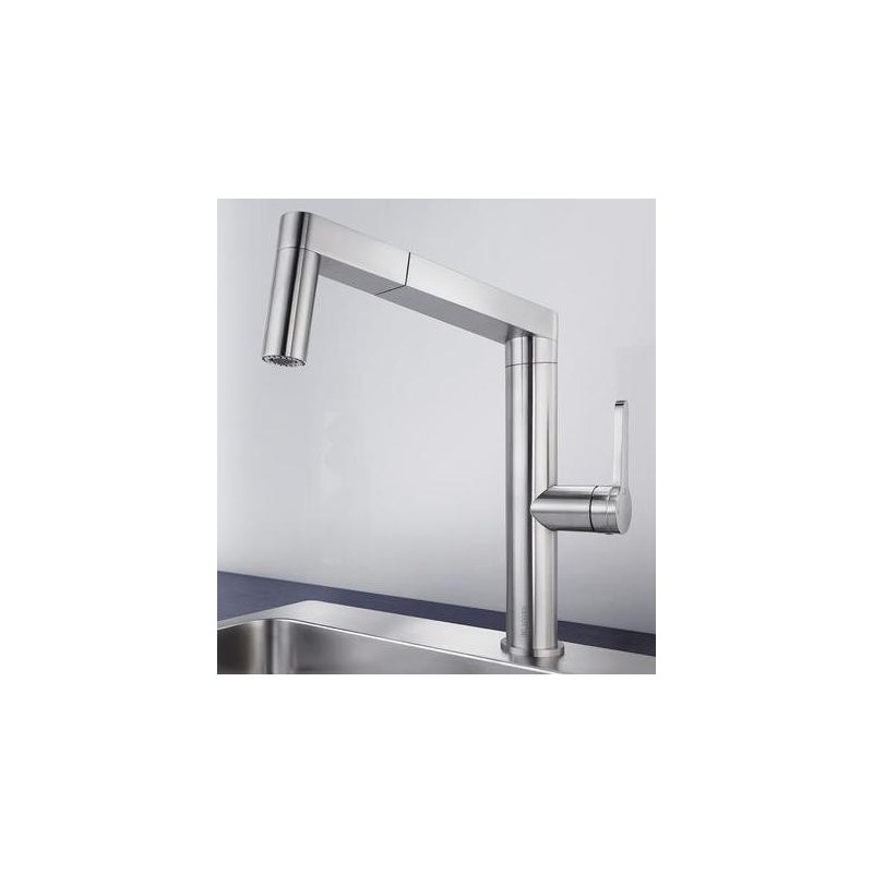 Blanco AMBIS-S Acciaio Massiccio Spazzolato 1523119 Blanco AMBIS-S Acciaio Massiccio Spazzolato 1523119