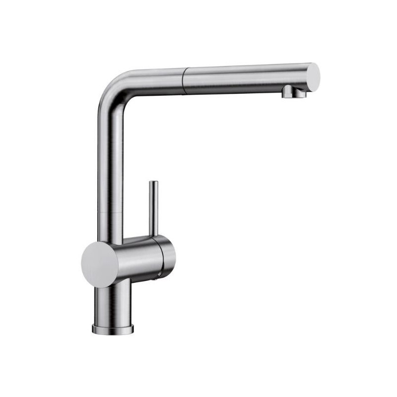 Blanco LINUS-S Acciaio Massiccio Spazzolato 1517184 Blanco LINUS-S Acciaio Massiccio Spazzolato 1517184