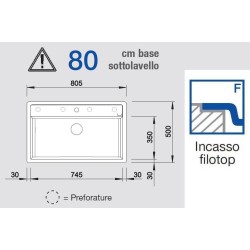 Blanco DALAGO 8-F Nero 1525878 - 525878 filotop