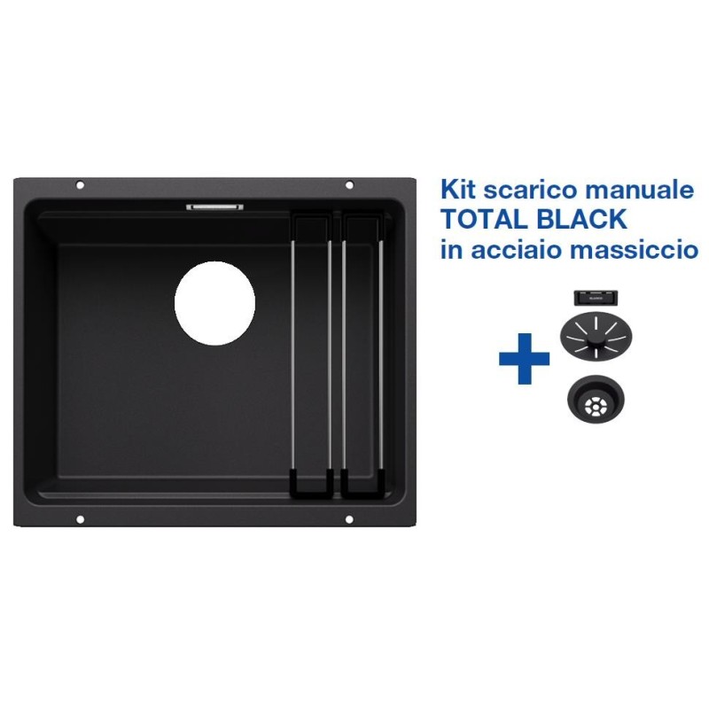 Blanco ETAGON 500-U Nero + Set Total Black 2525887 Blanco ETAGON 500-U Nero + Set Total Black 2525887
