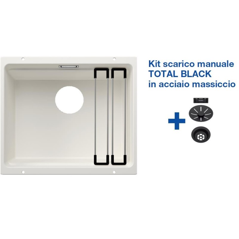 Blanco ETAGON 500-U Bianco + Set Total Black 2522231 Blanco ETAGON 500-U Bianco + Set Total Black 2522231