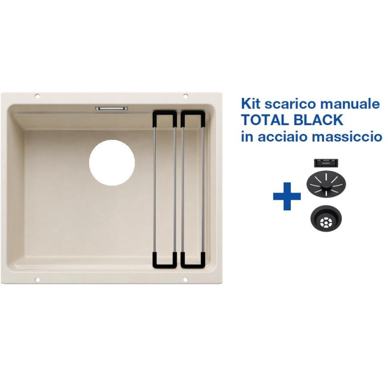 Blanco ETAGON 500-U Soft White + Set Total Black 2527075 Blanco ETAGON 500-U Soft White + Set Total Black 2527075