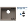 Blanco ETAGON 500-U Tartufo + Set Total Black 2522234