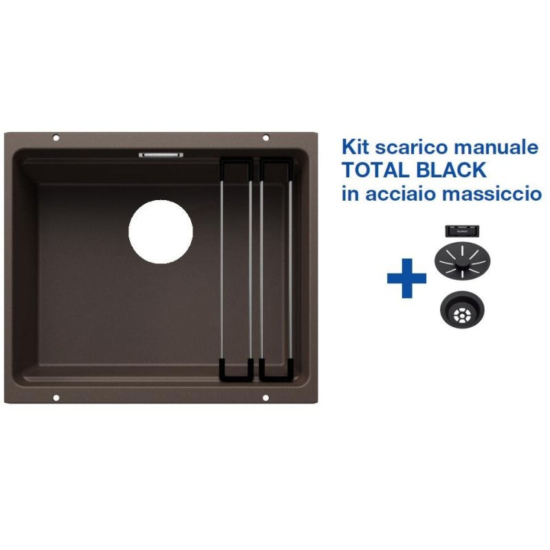 Blanco ETAGON 500-U Caffè + Set Total Black 2522236 Blanco ETAGON 500-U Caffè + Set Total Black 2522236