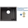 Blanco ETAGON 500-U Grigio Roccia + Set Satin Gold 3522228