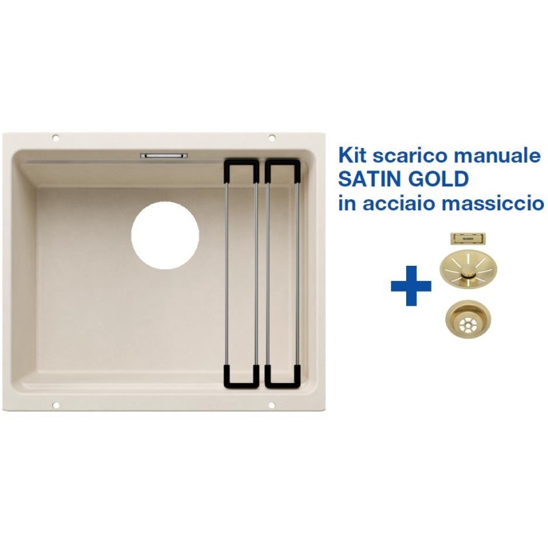 Blanco ETAGON 500-U Soft White + Set Satin Gold 3527075 Blanco ETAGON 500-U Soft White + Set Satin Gold 3527075