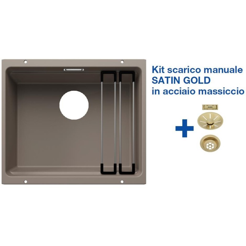 Blanco ETAGON 500-U Tartufo + Set Satin Gold 3522234 Blanco ETAGON 500-U Tartufo + Set Satin Gold 3522234
