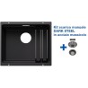 Blanco ETAGON 500-U Nero + Set Dark Steel 4525887