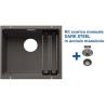 Blanco ETAGON 500-U Grigio Vulcano + Set Dark Steel 4527258