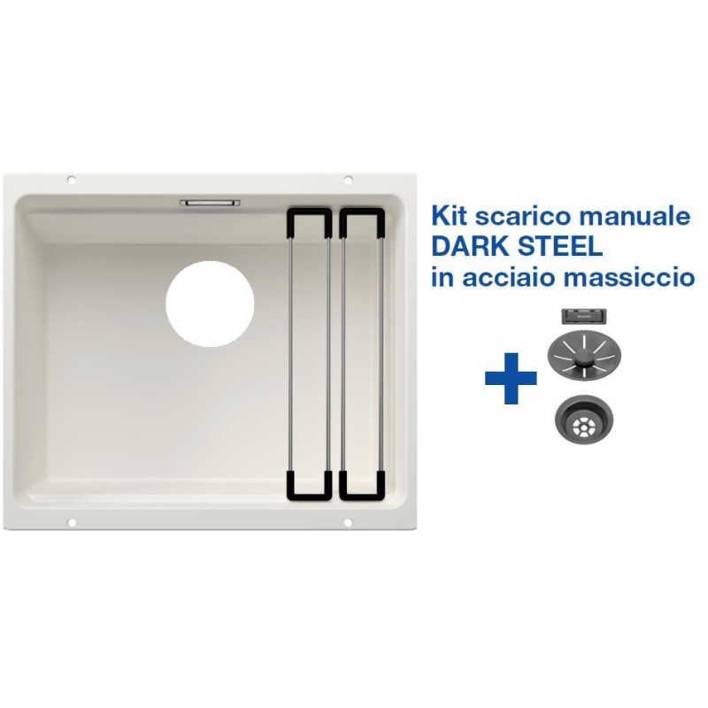 Blanco ETAGON 500-U Bianco + Set Dark Steel 4522231 Blanco ETAGON 500-U Bianco + Set Dark Steel 4522231