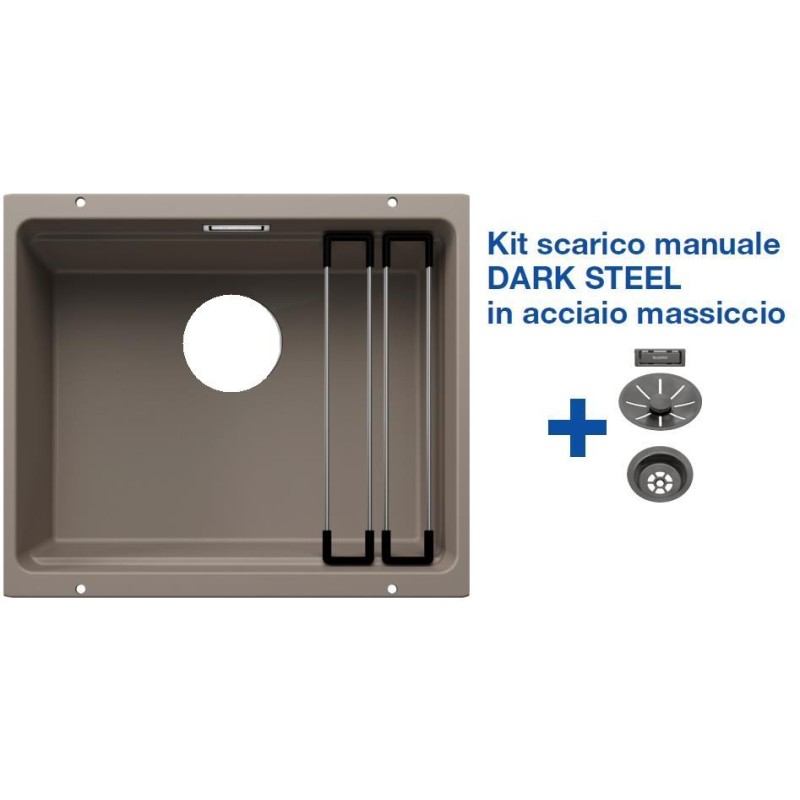 Blanco ETAGON 500-U Tartufo + Set Dark Steel 4522234 Blanco ETAGON 500-U Tartufo + Set Dark Steel 4522234