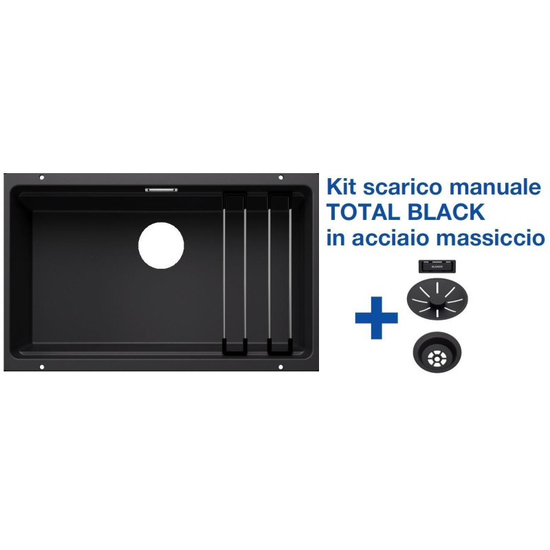Blanco ETAGON 700-U Nero + Set Total Black - 2525891 Blanco ETAGON 700-U Nero + Set Total Black - 2525891