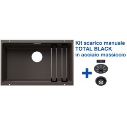 Blanco ETAGON 700-U Caffè + Set Total Black - 2525176