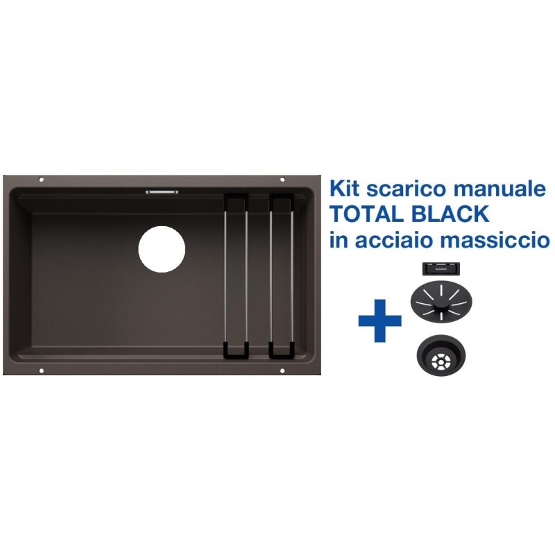 Blanco ETAGON 700-U Caffè + Set Total Black - 2525176 Blanco ETAGON 700-U Caffè + Set Total Black - 2525176