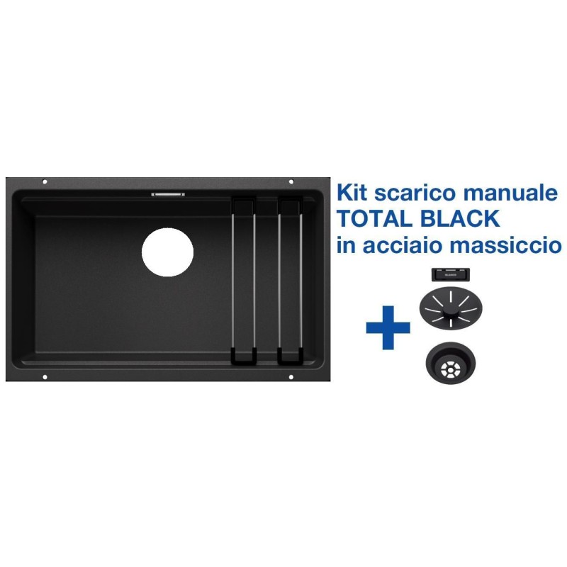 Blanco ETAGON 700-U Antracite + Set Total Black - 2525167 Blanco ETAGON 700-U Antracite + Set Total Black - 2525167