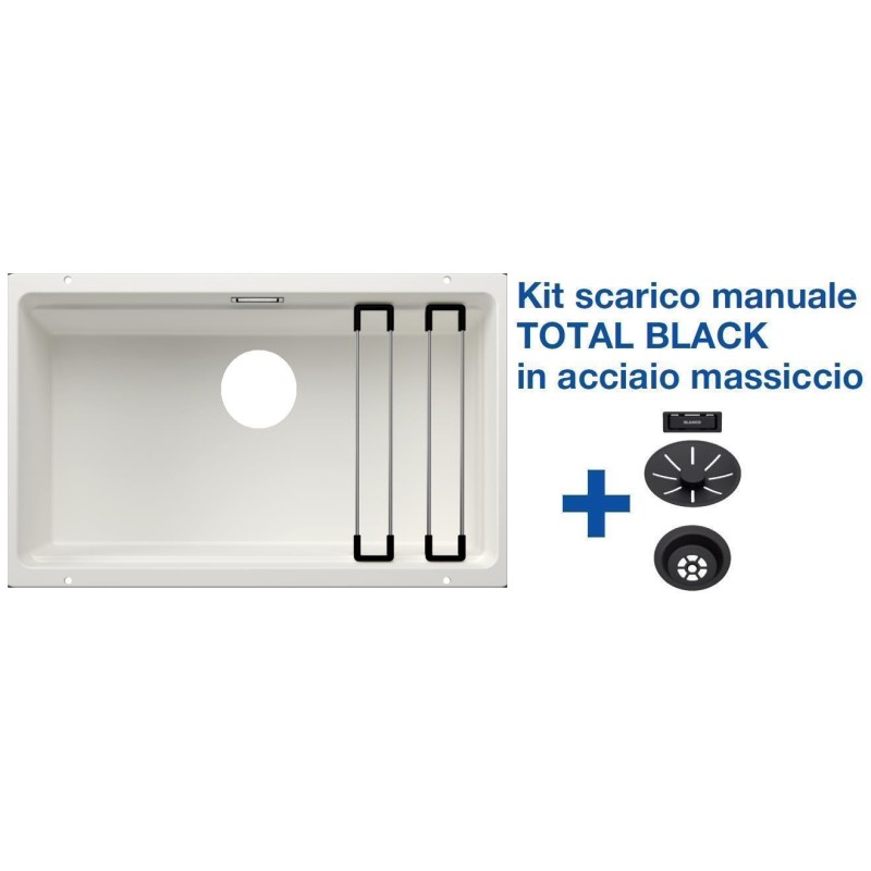 Blanco ETAGON 700-U Bianco + Set Total Black - 2525171 Blanco ETAGON 700-U Bianco + Set Total Black - 2525171