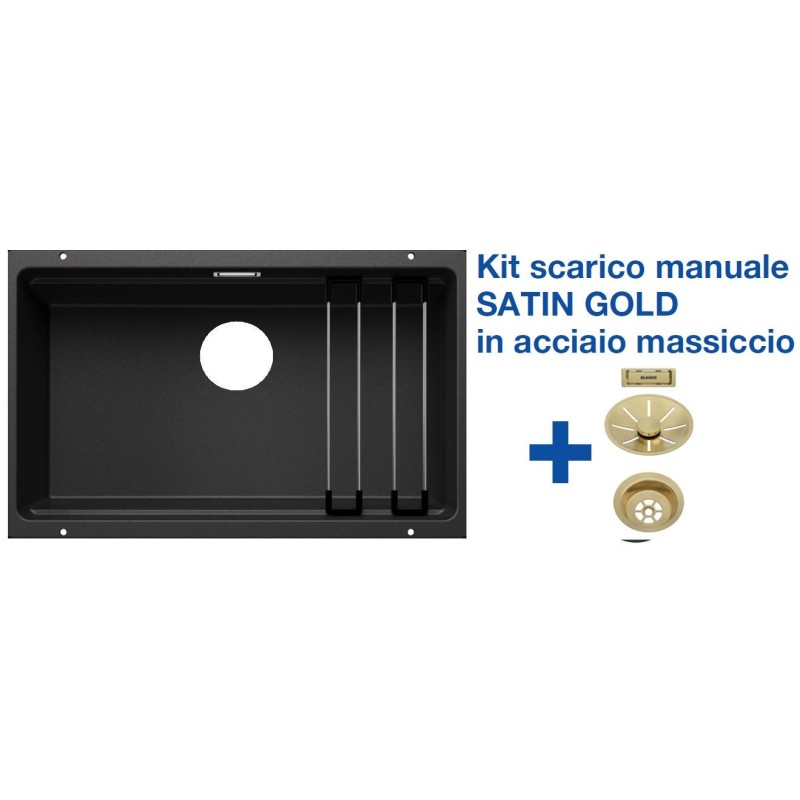 Blanco ETAGON 700-U Antracite + Set Satin Gold 3525167 Blanco ETAGON 700-U Antracite + Set Satin Gold 3525167