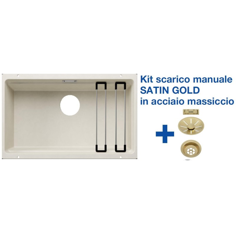 Blanco ETAGON 700-U Soft White + Set Satin Gold 3527078 Blanco ETAGON 700-U Soft White + Set Satin Gold 3527078