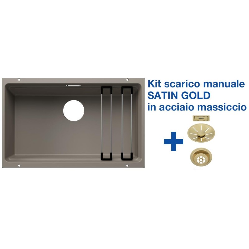 Blanco ETAGON 700-U Tartufo + Set Satin Gold 3525174 Blanco ETAGON 700-U Tartufo + Set Satin Gold 3525174