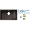 Blanco ETAGON 700-U Caffè + Set Satin Gold - 3525176