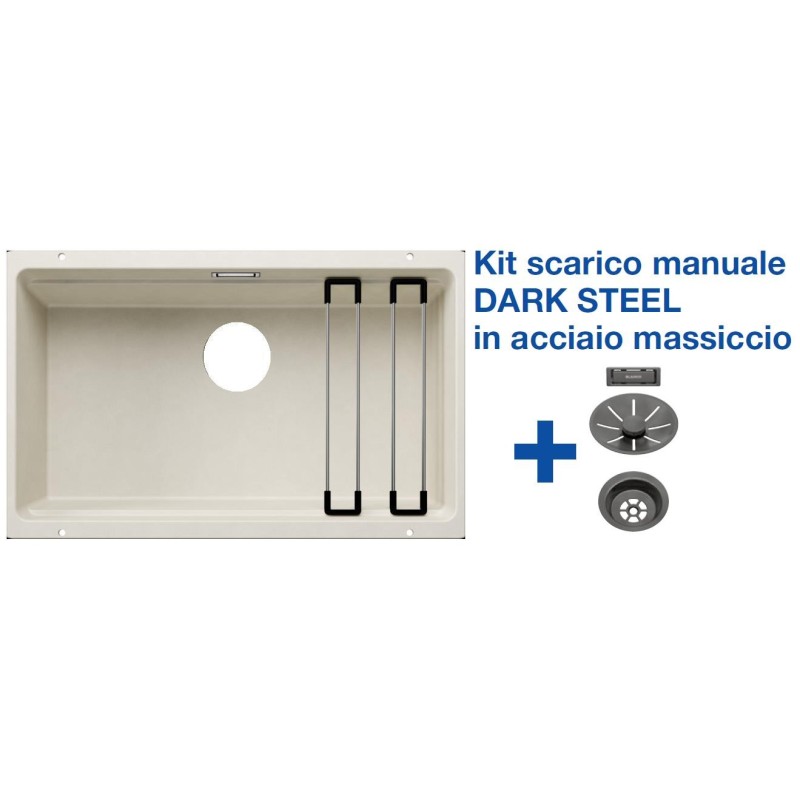 Blanco ETAGON 700-U Soft White + Set Dark Steel 4527078 Blanco ETAGON 700-U Soft White + Set Dark Steel 4527078