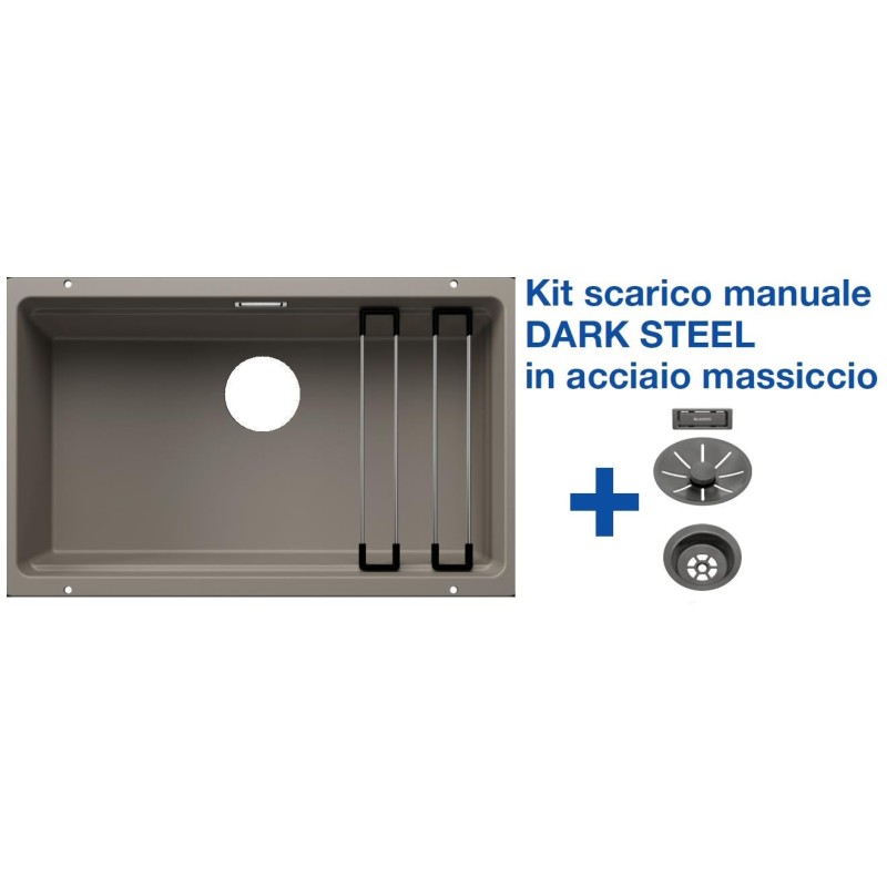 Blanco ETAGON 700-U Tartufo + Set Dark Steel 4525174 Blanco ETAGON 700-U Tartufo + Set Dark Steel 4525174