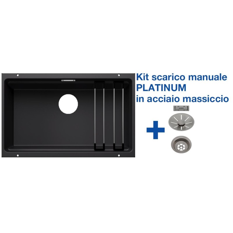 Blanco ETAGON 700-U Nero + Set Platinum 5525891 Blanco ETAGON 700-U Nero + Set Platinum 5525891