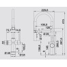 Blanco CATRIS-S Flexo tre vie  Cromato  - 1526705