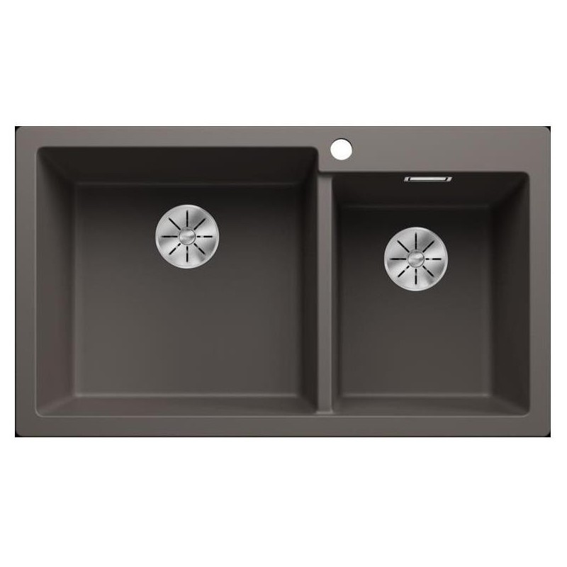 Blanco PLEON 9 Vasca Grande sinistra Grigio Vulcano 1527639 con Set Stainless Steel Blanco PLEON 9 Vasca Grande sinistra Grigio Vulcano 1527639 con Set Stainless Steel