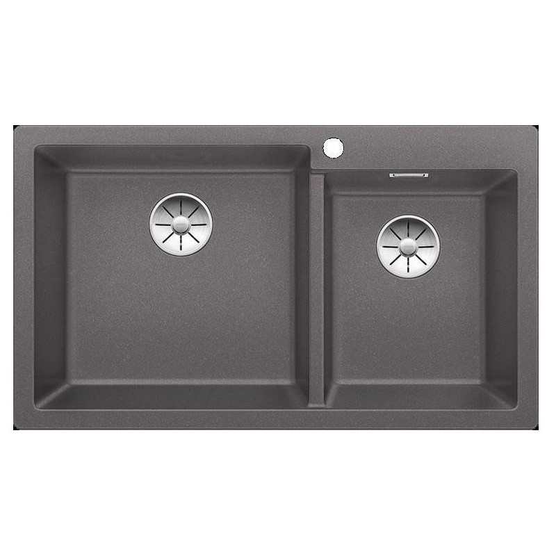 Blanco PLEON 9 Vasca Grande sinistra Grigio Roccia 1527638 con Set Stainless Steel Blanco PLEON 9 Vasca Grande sinistra Grigio Roccia 1527638 con Set Stainless Steel