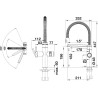 Blanco EVOL-S PRO DRINK.SODA - PVD Steel - 1526255 - 526255