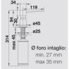 Blanco LATO Dispenser Platinum 1527721